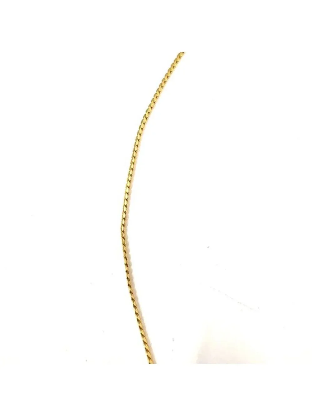 Dior Cdlogo Line Stone Gold Plated Necklace - Picture 6 of 8